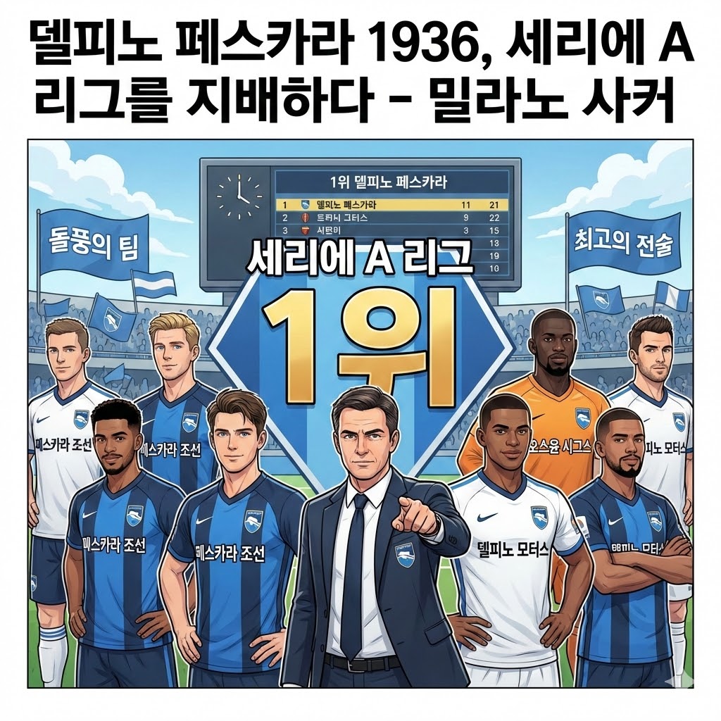 돌풍! 델피노, 세리에A를 삼키다